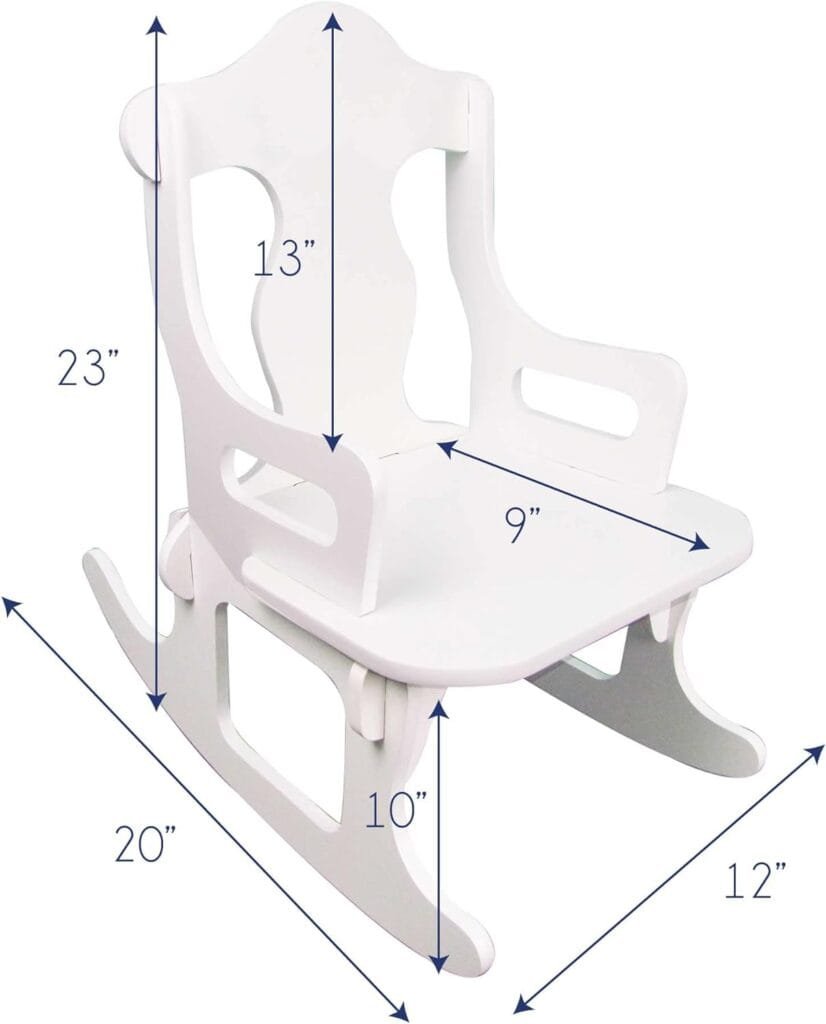 My Bambino Personalized Childs Puzzle Rocking Chair (Butterfly)