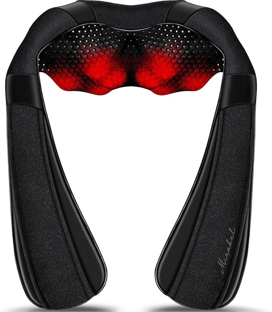 Neck Massager, Shiatsu Back Neck Massager with Heat, Electric Back Massager, Neck Massager Pillow for Neck, Back, Shoulder, Foot, Leg, Muscle Pain Relief, Shoulder Massager Birthday Gifts