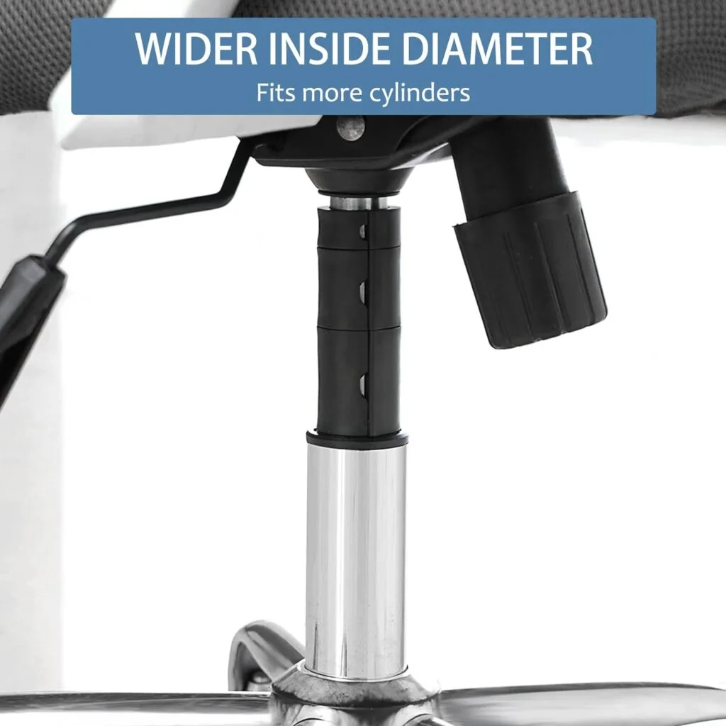 Office Chair Hero Fix Attaches Clamps to Large Cylinder Piston Stops Your Chairs Sinking When Computer Hydraulic Lift Has No Gas Stop Replacement