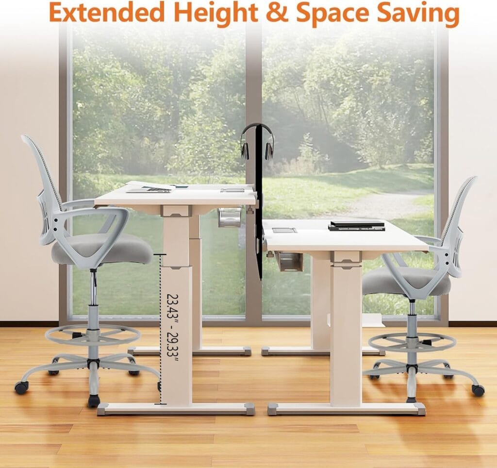 Office Chair, Mid Back Mesh Office Computer Swivel Desk Task Chair, Ergonomic Executive Chair with Armrests