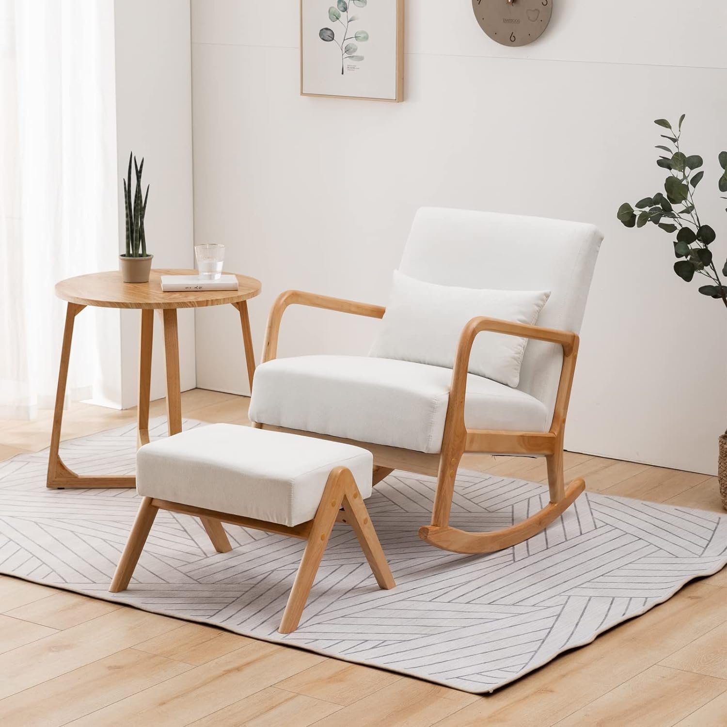 OKAKOPA Nursery Rocking Chairs with Ottoman Review