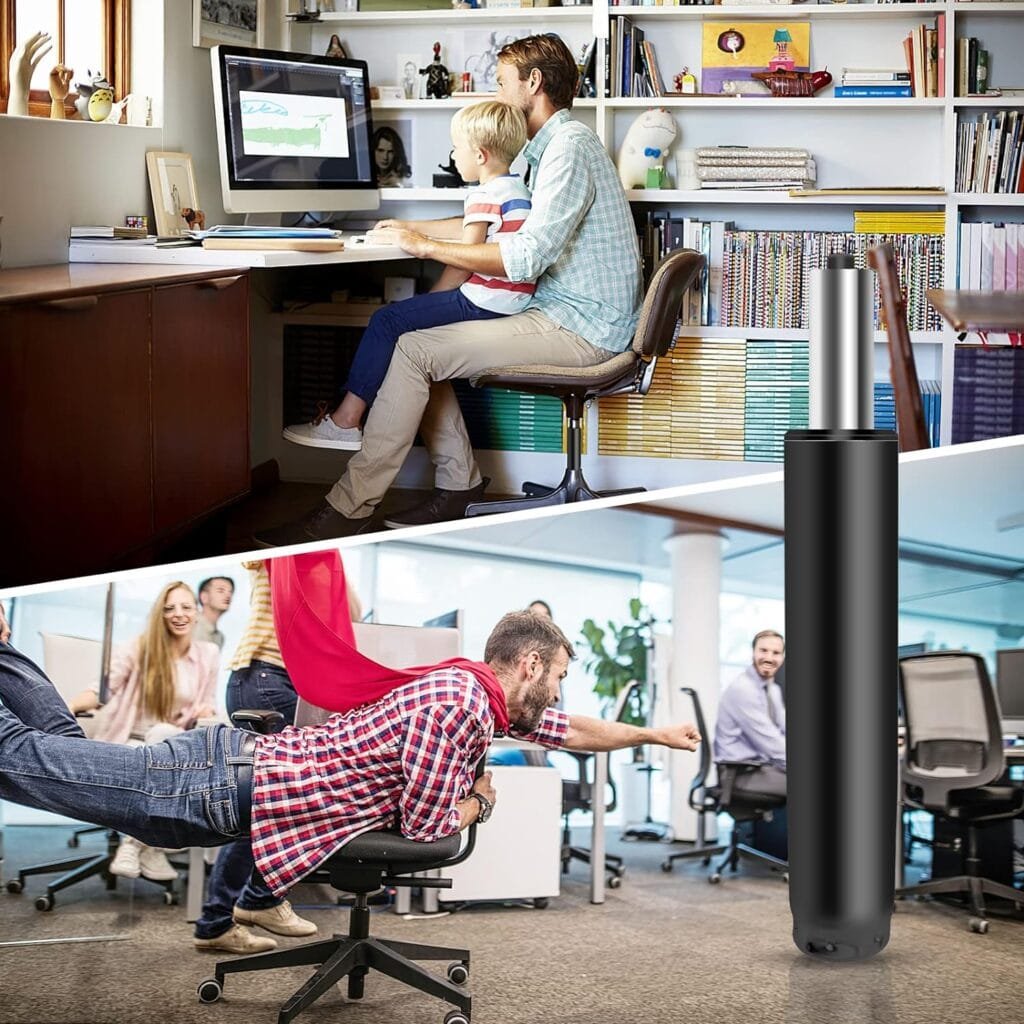 Omyoffice Office Chair Cylinder Replacement,Heavy-Duty Highest End Class 4 Hydraulic Pneumatic Piston, Universal Size Fits Most Chairs
