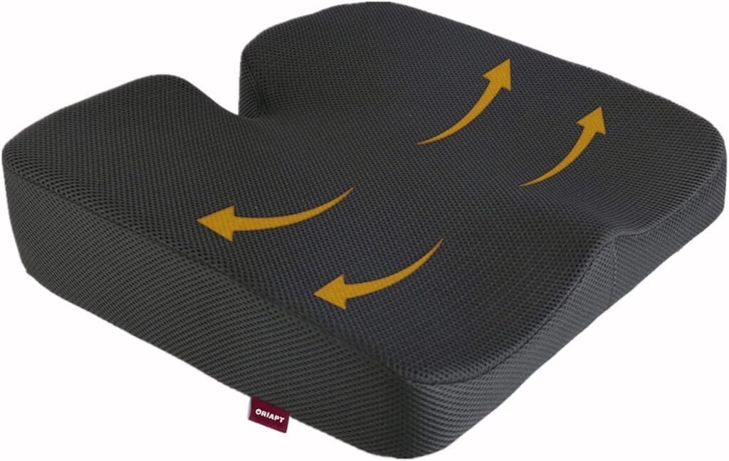 ORIAPT seat Cushions for Office Chairs Memory Foam Seat Pillow Coccyx Pad Comfort for Office Chair, Gaming Chairs, Car Seats, Wheelchairs.