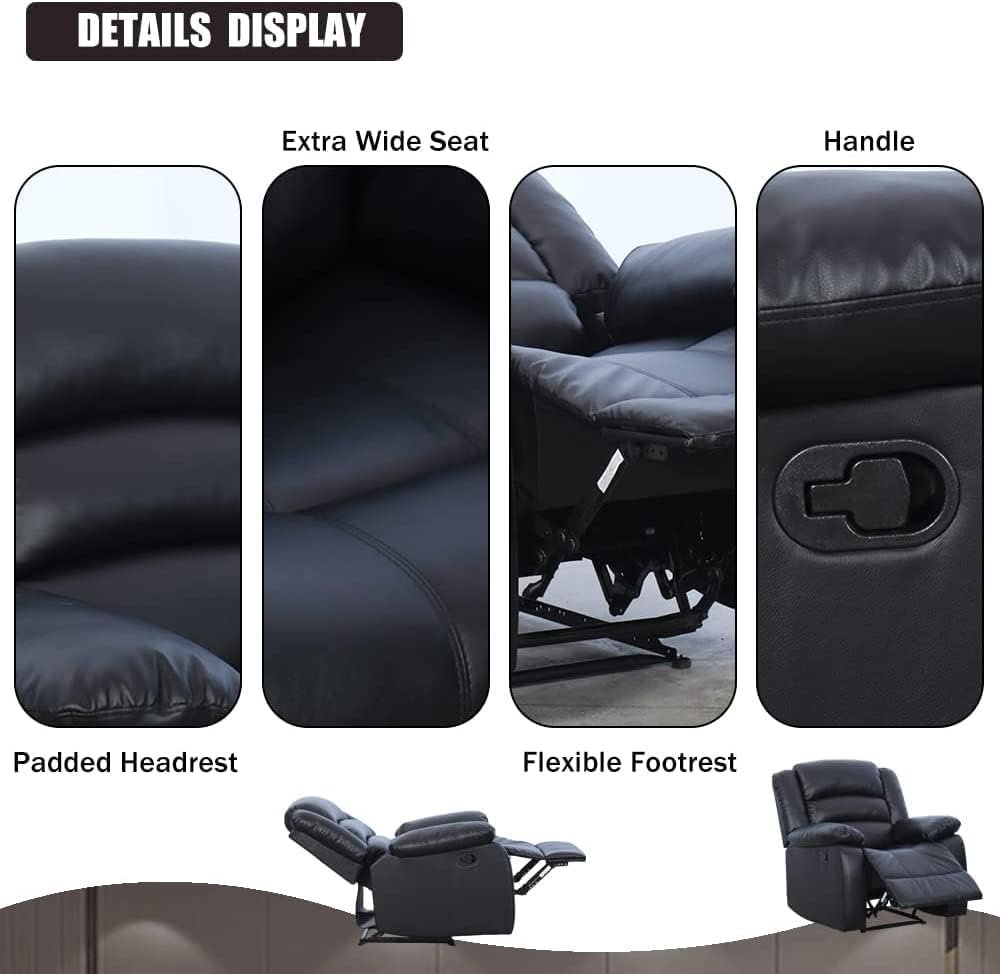 Phoenix Home PU Leather Manual Chair Recliner Review