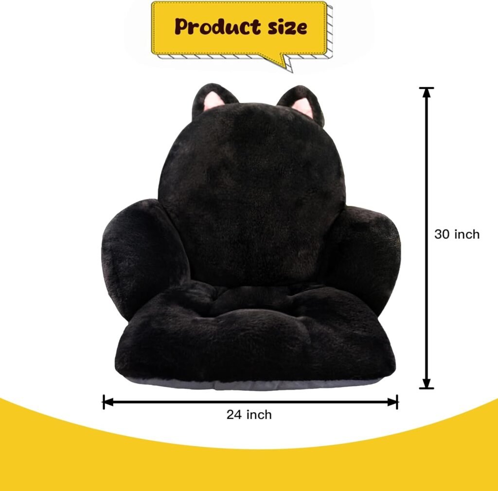 QIUODO Cute Chair Cushion | Soft and Comfortable | Kawaii Style | Perfect for Gaming and Office Chairs | Ideal for Room Decor