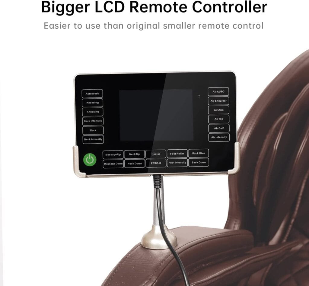 Real Relax 2023 Massage Chair of Dual-core S Track, Full Body Massage Recliner of Zero Gravity with APP Control, Brown