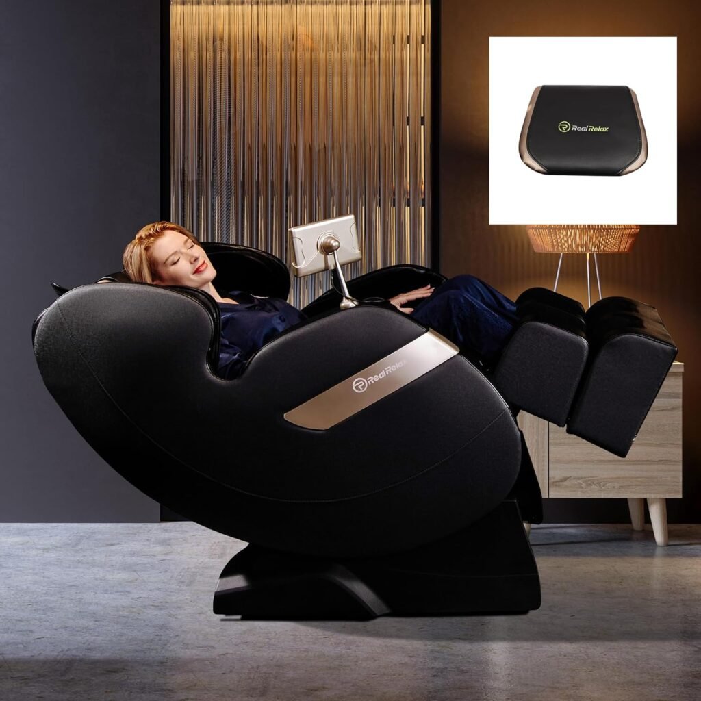 Real Relax favor-03 ADV Massage Chair, Black