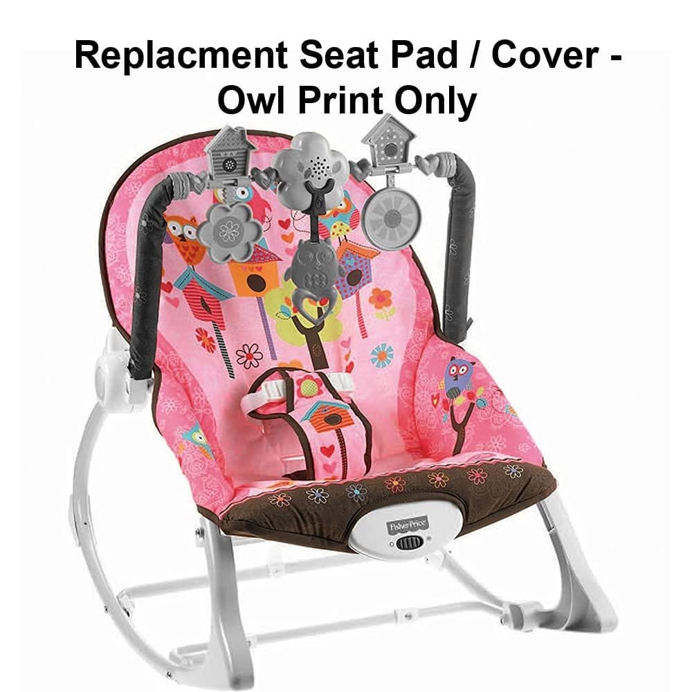 Replacement Part for Fisher-Price Infant-to-Toddler Rocker - X7032 ~ Rocking Chair Replacment Seat Pad/Cover ~ Owl Print