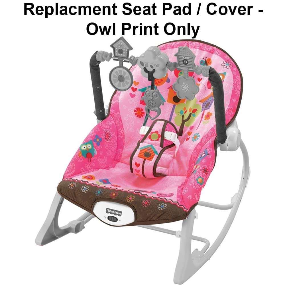 Replacement Part for Fisher-Price Infant-to-Toddler Rocker - X7032 ~ Rocking Chair Replacment Seat Pad/Cover ~ Owl Print