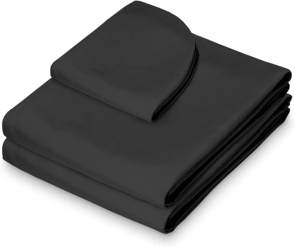 Saloniture 3-Piece Microfiber Massage Table Sheet Set - Premium Facial Bed Cover - Includes Flat and Fitted Sheets with Face Cradle Cover - Natural