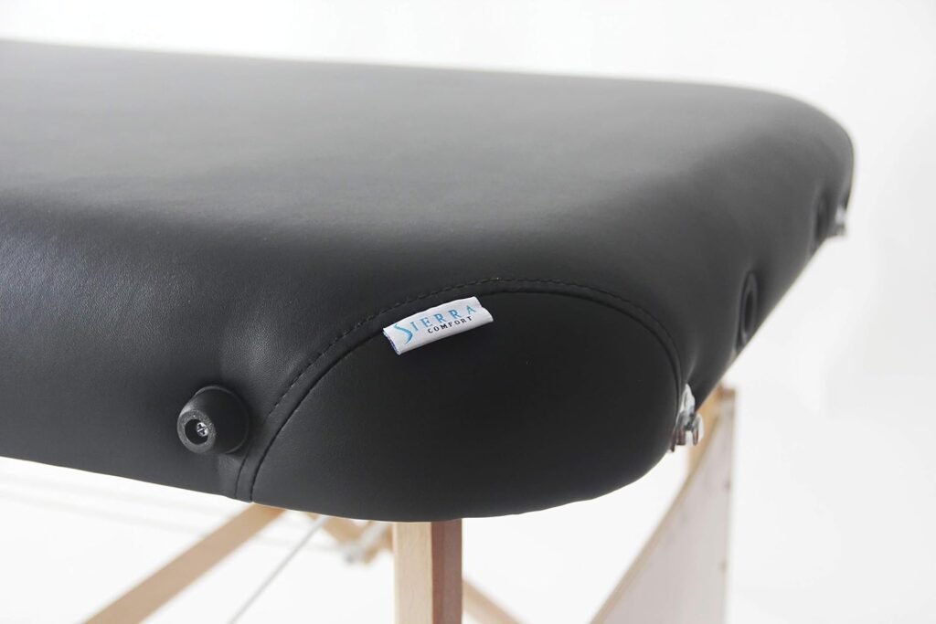 SierraComfort Basic Portable Massage Table, Black