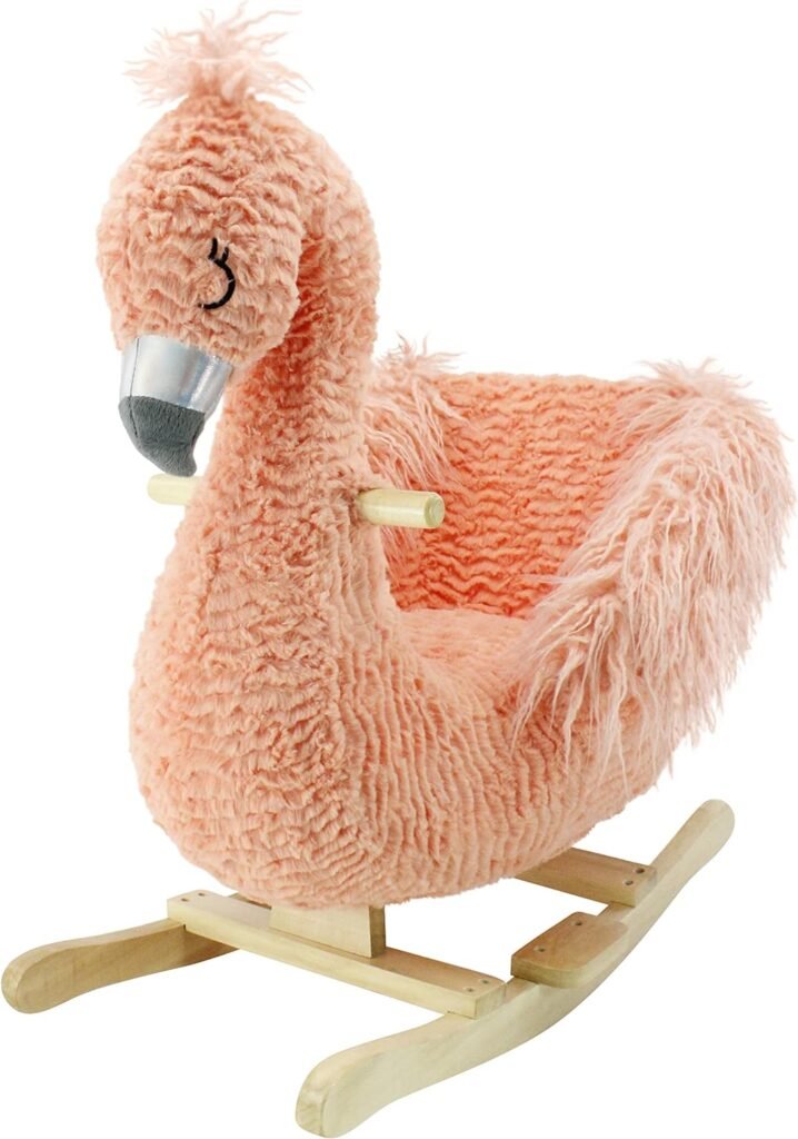 Soft Landing | Joyrides | Sit-in Character Rocker - Flamingo