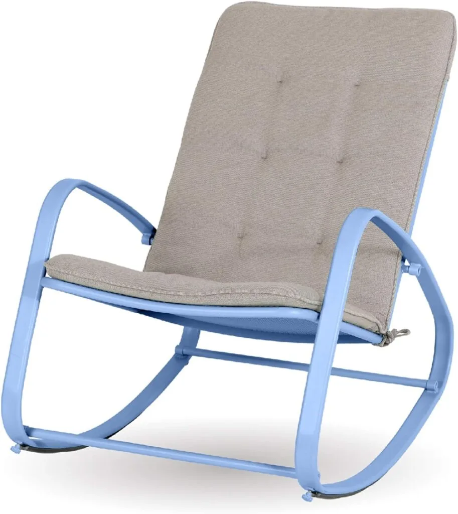Sophia William Outdoor Patio Rocking Chair Padded Steel Rocker Chairs Clearance Support 300lbs, Green Sophia William Outdoor Patio Rocking Chair Padded Steel Rocker Chairs Clearance Support 300lbs, Green