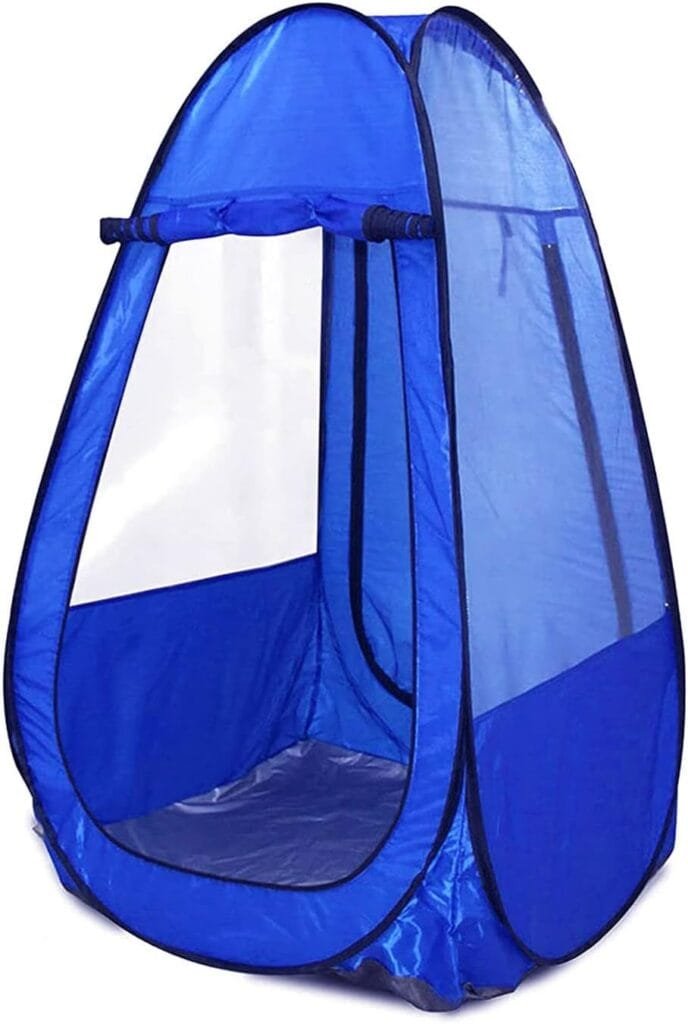 Sports Shelter Weather Tent Single Person Portable Pop Up Tent Pods Outdoor Rainproof  Windproof Double Doors for Watching Sport Events, Camping, Hiking, Fishing, Beach Tents Canopy