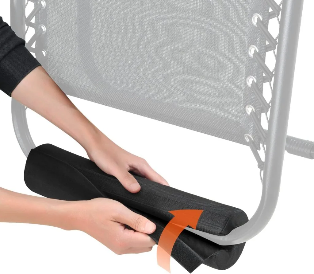 TOPJUM Zero Gravity Chair Cushion for Foot Rest, Footrest Cushion for Anti Gravity Folding Recliner, Footrest Padding for Patio Lawn Outdoor Chair, Lounge Accessory for Tall User