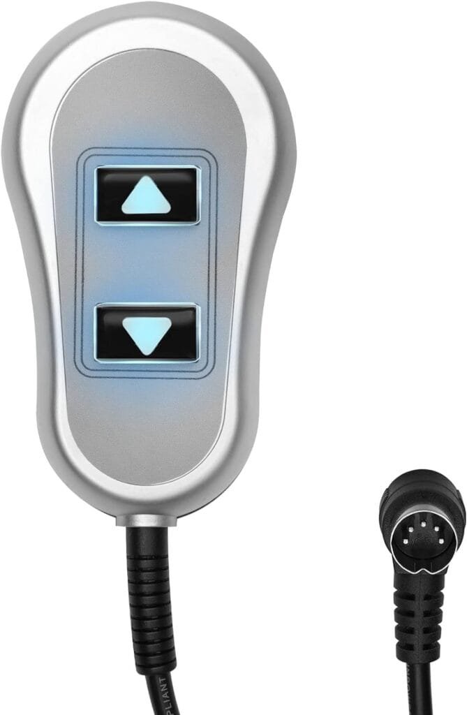 Upgraded 11560  11560UX for inseat tranquil ease Lift Chair Remote Replacement relaxor Raffel Systems 5 Pin Lighted Hand Control Replace tranquil ease HC-6601-FR2 HC-6022-PR2 Power Recliner Switch