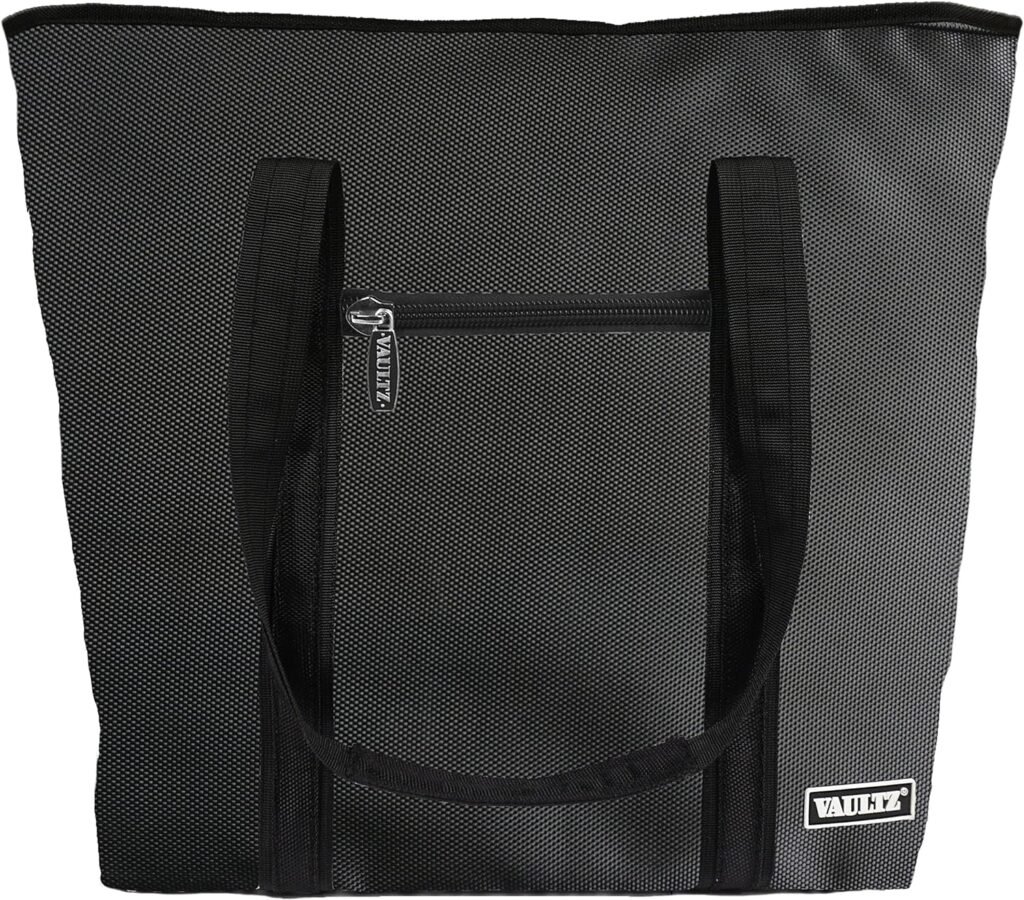 Vaultz Locking Cooler Bag - 20.5 Inches Travel Tote for Security and Convenience - Spacious and Insulated in Sleek Black