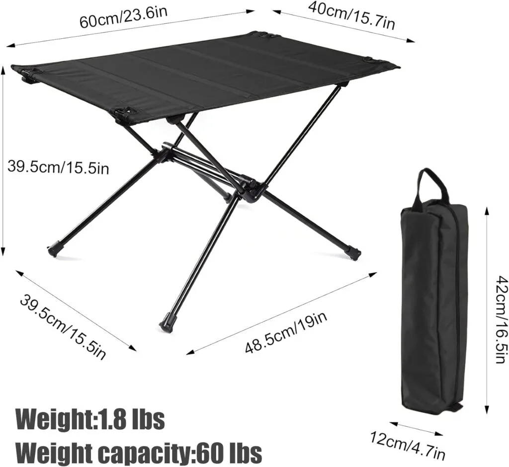 WEST TUNE Lightweight High Back Camping Chair,Portable Folding Chairs,330LBS Load Capacity with Headrest  Pocket for Outdoor Camp Travel Beach Travel Hiking