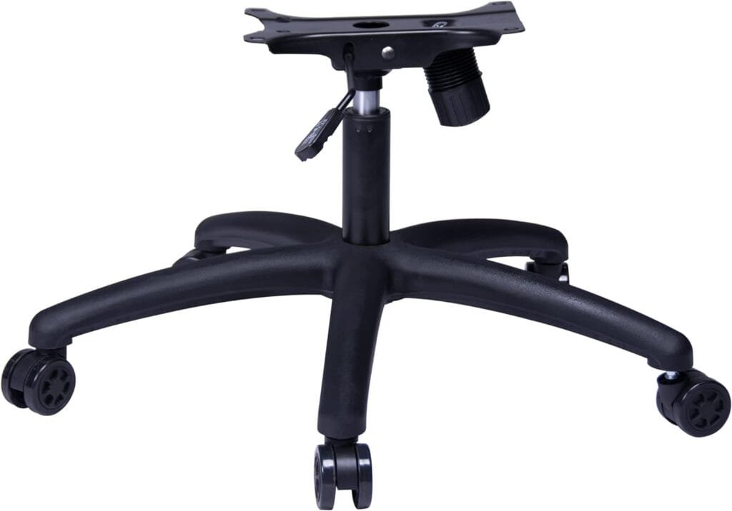 Yoogu 28inch 350lbs Heavy Duty Gaming Office Chair Replacement Base Swivel Chair Base with Bottom Plate Stand Cylinder and Casters