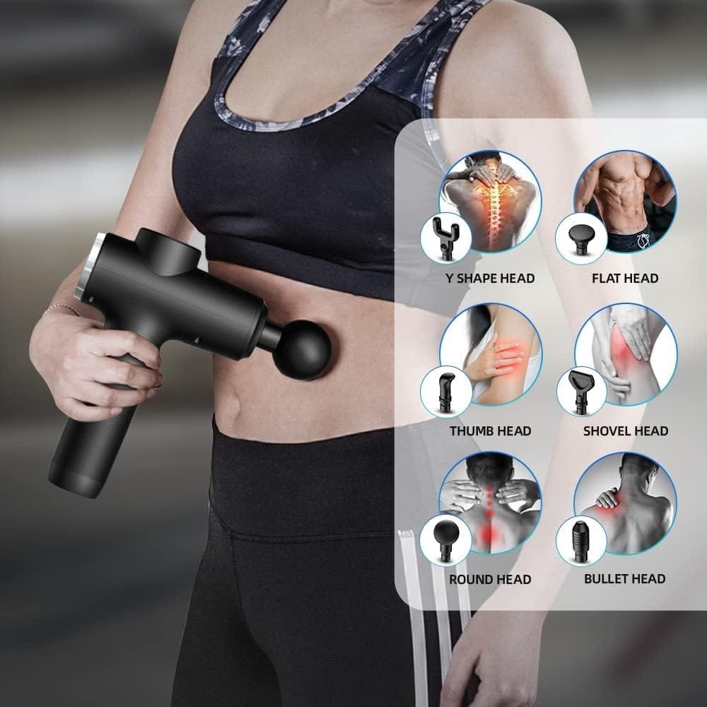 Youdgee Massage Gun Deep Tissue for Back, Neck, Shoulder, Leg Pain Relief – Percussion Massage Gun for Athletes 30 Speed Levels Massager Tool