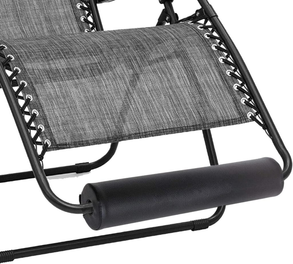 Zero Gravity Chair Cushion for Foot Rest, Universal Oversized Folding Loungers Anti Gravity Recliners Outdoor Chaise Patio Lawn Camping Chairs Footrest Padding for Outside Black