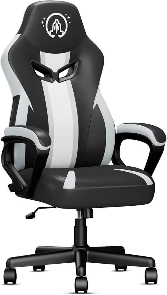 ZHISHANG Gaming Chair, Gamer Chair for Adults Ergonomic Computer Chair for Teens, Racing Style PC Office Chair with Lumbar Support, 300lbs(Black)