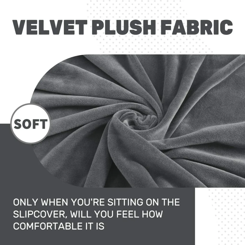 ZNSAYOTX Stretch Velvet Recliner Covers 4-Pieces, Thicker Soft Plush Recliner Chair Slipcover with Side Pockets, Washable Luxury Dog Cat Pets Proof Reclining Protector (Recliner, Grey) ZNSAYOTX Stretch Velvet Recliner Covers 4-Pieces, Thicker Soft Plush Recliner Chair Slipcover with Side Pockets, Washable Luxury Dog Cat Pets Proof Reclining Protector (Recliner, Grey)