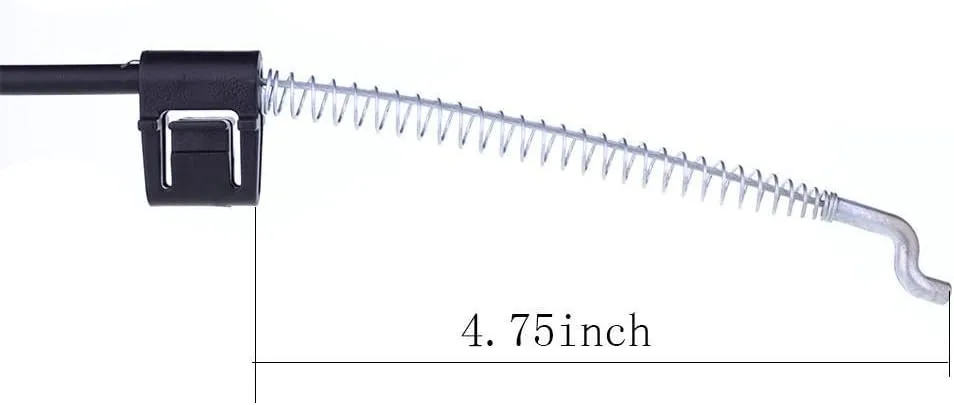 2 Pieces Recliner Release Cable Replacement D-Ring Pull Handle, Exposed Length 4.75 with S Tip 2 Pieces Recliner Release Cable Replacement D-Ring Pull Handle, Exposed Length 4.75 with S Tip