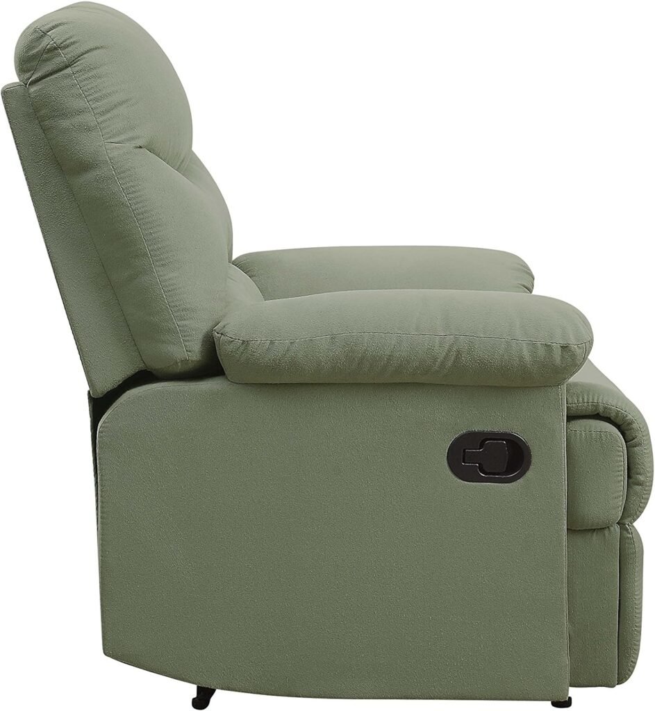 Acme Furniture Arcadia Recliner in Sage Microfiber