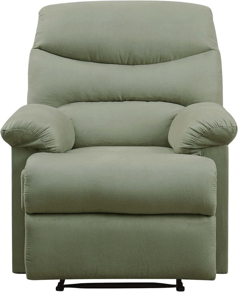 Acme Furniture Arcadia Recliner in Sage Microfiber