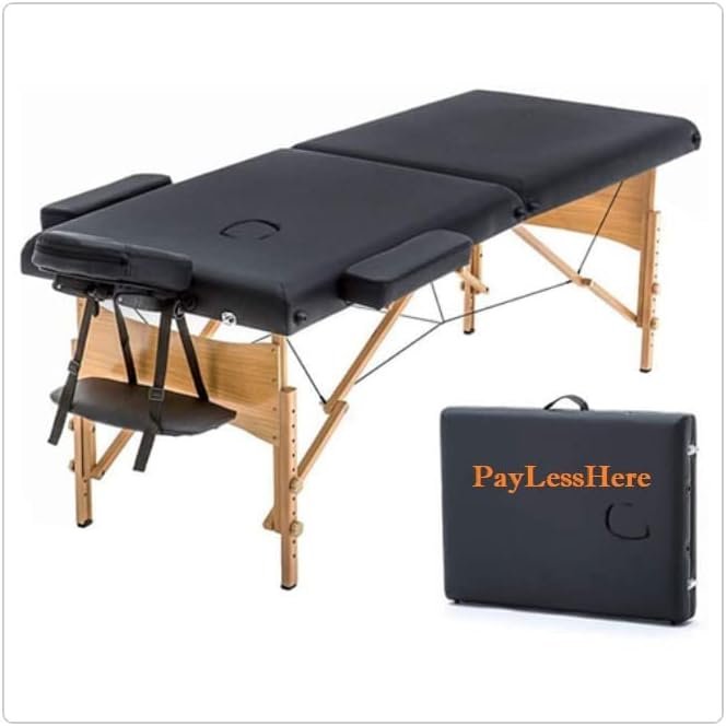 BMS 2 Bolster Hanger Massage Table MT-TSF2-Black, Black