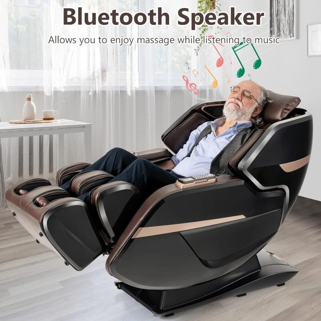 CHUNYU 3D Double SL-Track Electric Full Body Zero Massage Chair w/Heat Roller