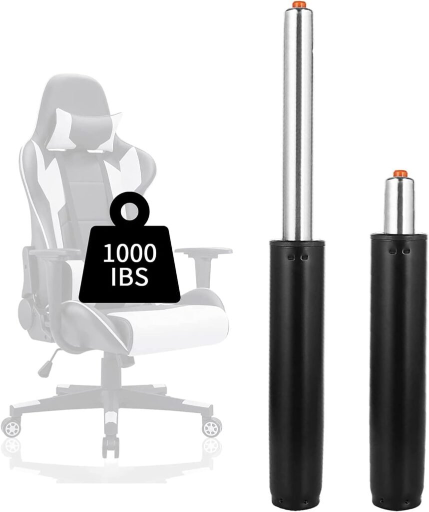 DAJAVE 2 Pack 5.5 Inch Office Chair Cylinder Replacement, Office Chair Gas Lift Cylinder, Hydraulic Pneumatic Shock Piston Heavy Duty(1000lbs) Universal Size Fits Most Executive Chairs