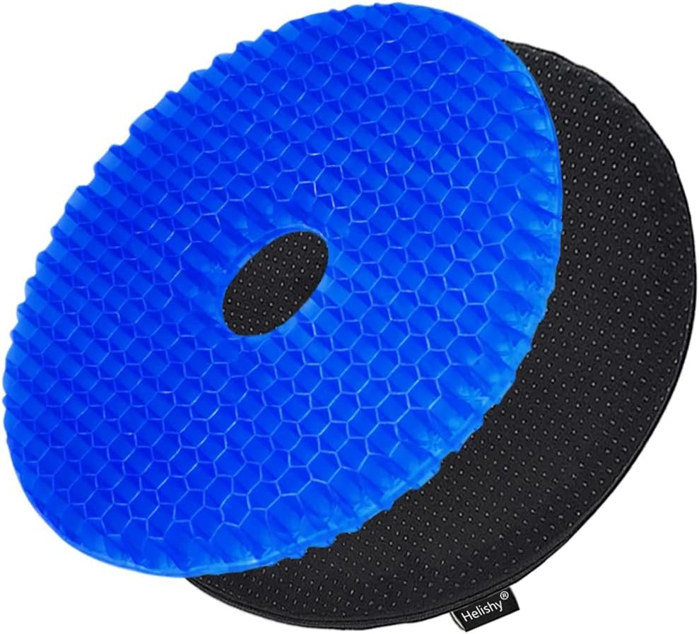 Donut Pillow for Tailbone Pain, Gel Seat Cushion Donut Cushion Hemorrhoid Relief Butt Cushion - Breathable Honeycomb Office Chair Car Gel Cushion for Coccyx Bed Sores Sciatica Postpartum Pregnancy