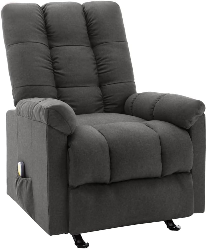 DYRJDJWIDHW Recliner Dark Gray Massage Chairs Full Body and Recliner,Best Massage Chair,Massage Chair Zero Gravity Full Body,shiatsu Massage Chair,Fabric