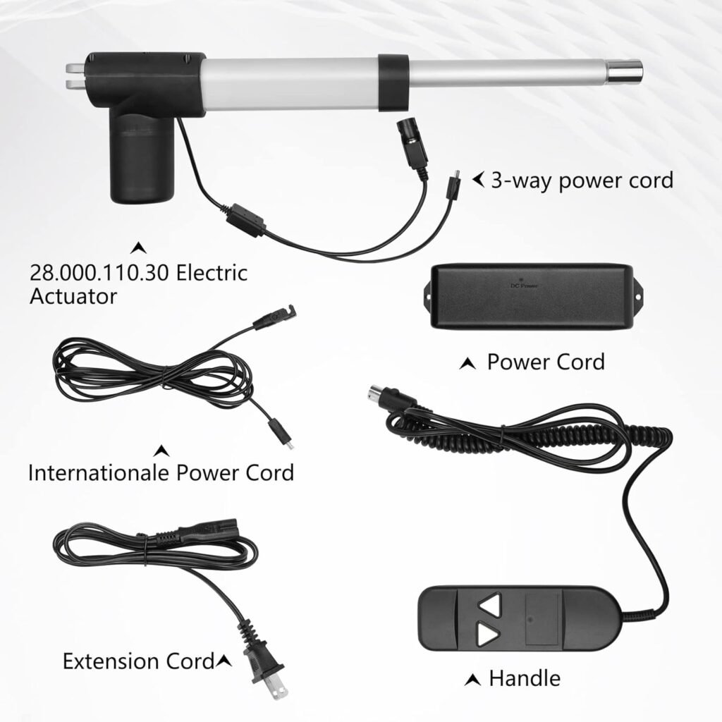 Feikeer 1.28.000.131.30 Electric Recliner Actuator Replacement Kit, Power Recliner Lift Chairs Motor, DC24V for Electric Lift Chair Linear Actuator Motor, Electric Recliner Motor for Lift Chairs