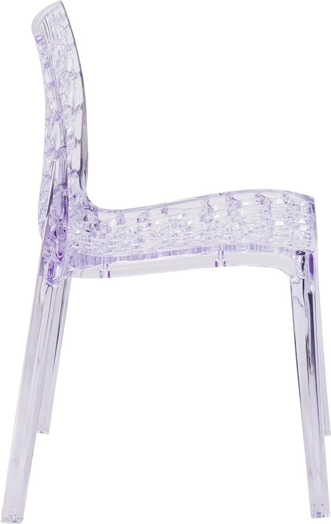 Flash Furniture Vision Series Transparent Stacking Side Chair