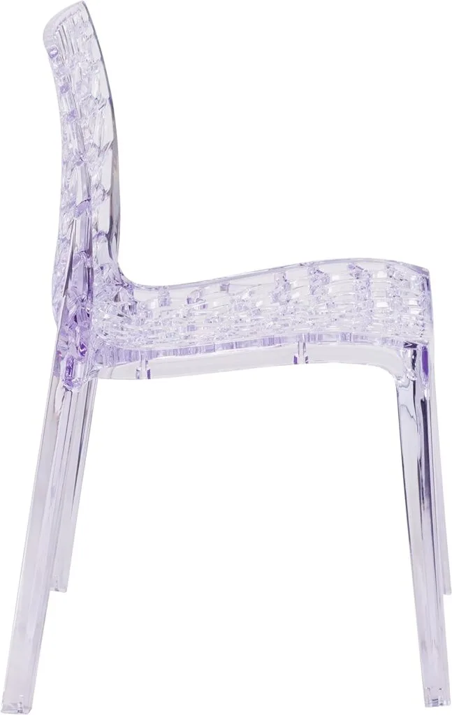 Flash Furniture Vision Series Transparent Stacking Side Chair
