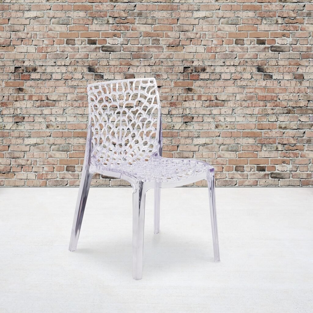 Flash Furniture Vision Series Transparent Stacking Side Chair