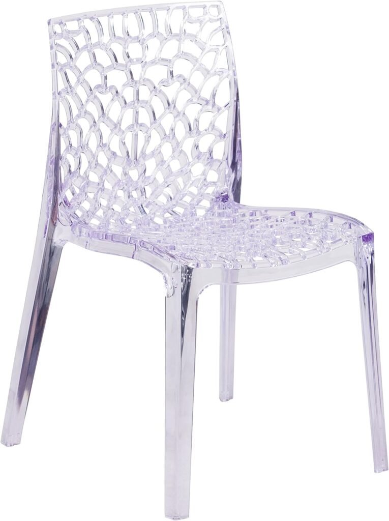 Flash Furniture Vision Series Transparent Stacking Side Chair