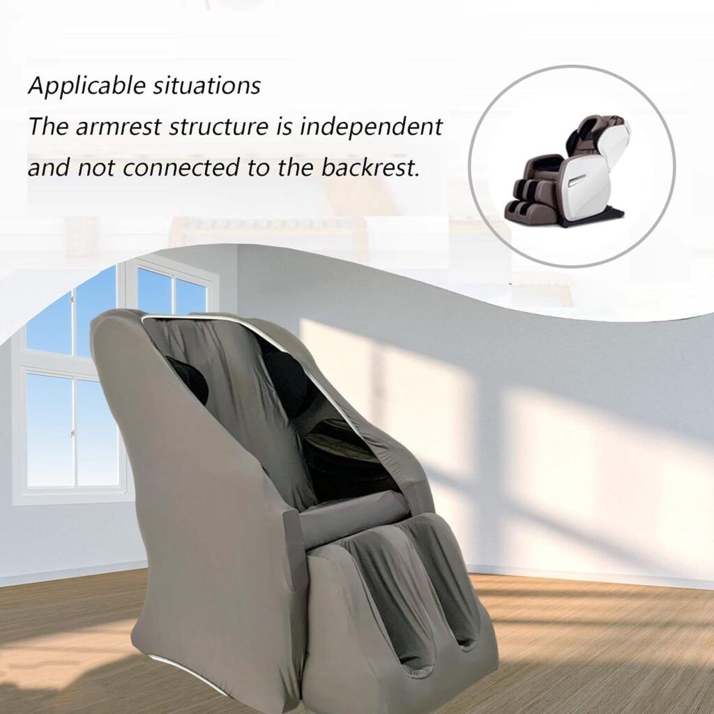 Full Body Shiatsu Massage Chair Cover, Zero Gravity Chair Cover,Universal Protection Massage Chair Cover for All Types of Massage Chairs,F,Package 2