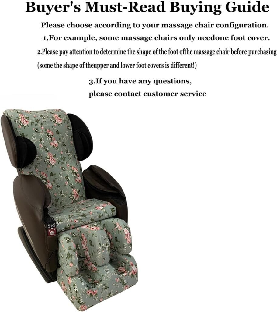 Gycdwjh Full Body Shiatsu Massage Chair Cover, Universal Massage Chair Dust Protection Cover Removable and Washable Stretch Fabric Massage Chair Cover,Color,Package 1