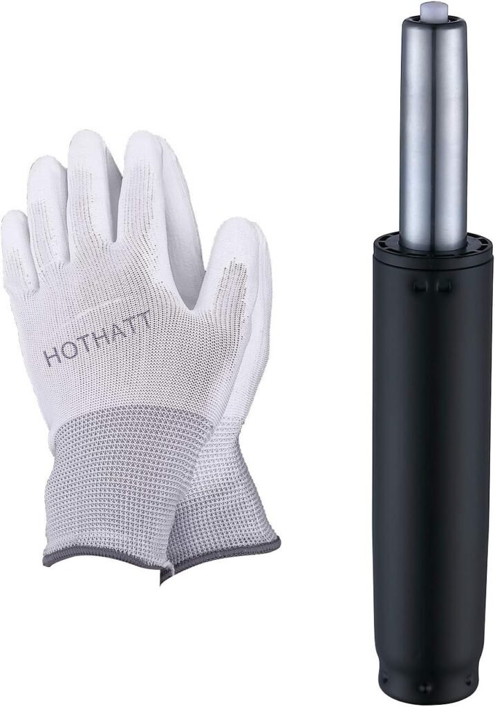 HOTHATT Premium Matte Black Chair Cylinder Replacement,5.5 inch Long Stroke Adjust, Heavy Duty Gas Lift,Smooth,Noiseless,Easy to Install,Anti Explosion,Safety for Office Chair,Gaming Chair