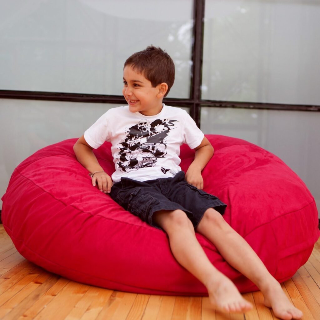 Jaxx Cocoon 4 Foot Bean Bag Chair, Black