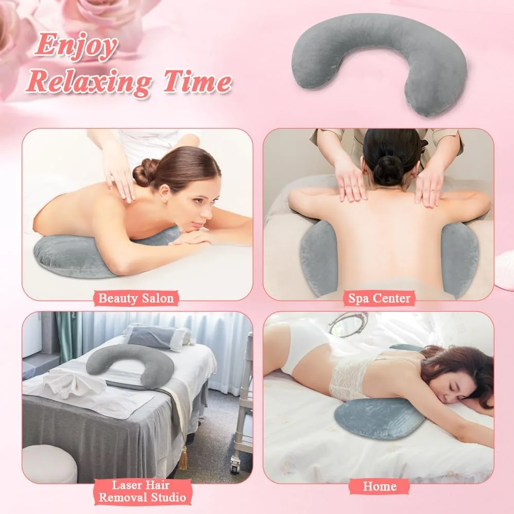 KAAMOS Breast Pillow for Massage Table Massage Breast Bolster Pillow for Sleeping Massage Wedge Bolster Stomach Sleepers Chest Pillow Breast Support Pillow Feminine Massage Pad for Spa Salon KAAMOS Breast Pillow for Massage Table Massage Breast Bolster Pillow for Sleeping Massage Wedge Bolster Stomach Sleepers Chest Pillow Breast Support Pillow Feminine Massage Pad for Spa Salon
