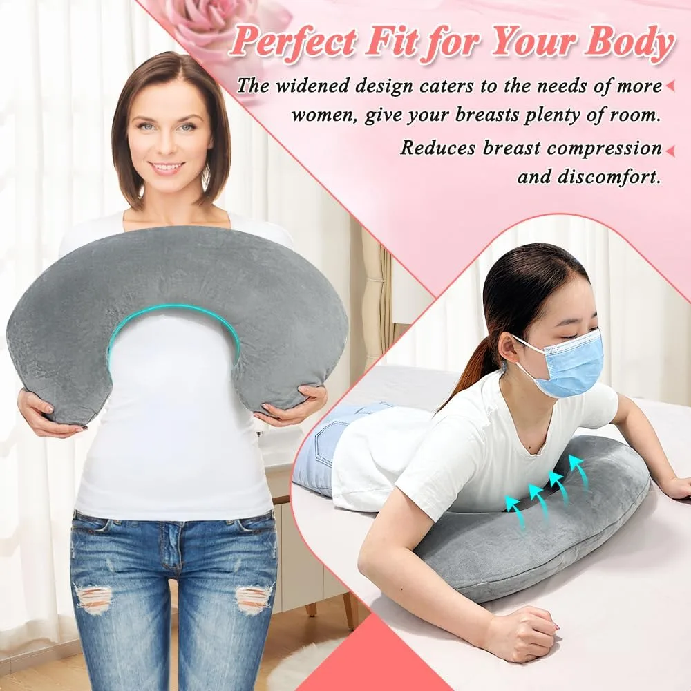 KAAMOS Breast Pillow for Massage Table Massage Breast Bolster Pillow for Sleeping Massage Wedge Bolster Stomach Sleepers Chest Pillow Breast Support Pillow Feminine Massage Pad for Spa Salon KAAMOS Breast Pillow for Massage Table Massage Breast Bolster Pillow for Sleeping Massage Wedge Bolster Stomach Sleepers Chest Pillow Breast Support Pillow Feminine Massage Pad for Spa Salon