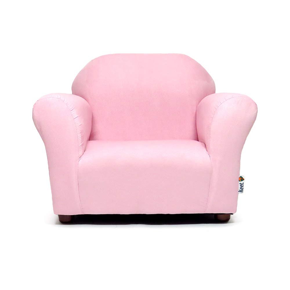 Keet Microsuede Childrens Chair, Roundy, Pink