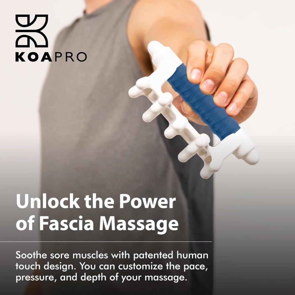 KOAPRO Fascia Massage Tool, Myofascial Release Tool, Manual Trigger Point  Deep Tissue Sore Muscle Relief, Holistic Fascia Health  Cellulite Massager Tool, Legs, Neck, Back Hand-Held Self Massager