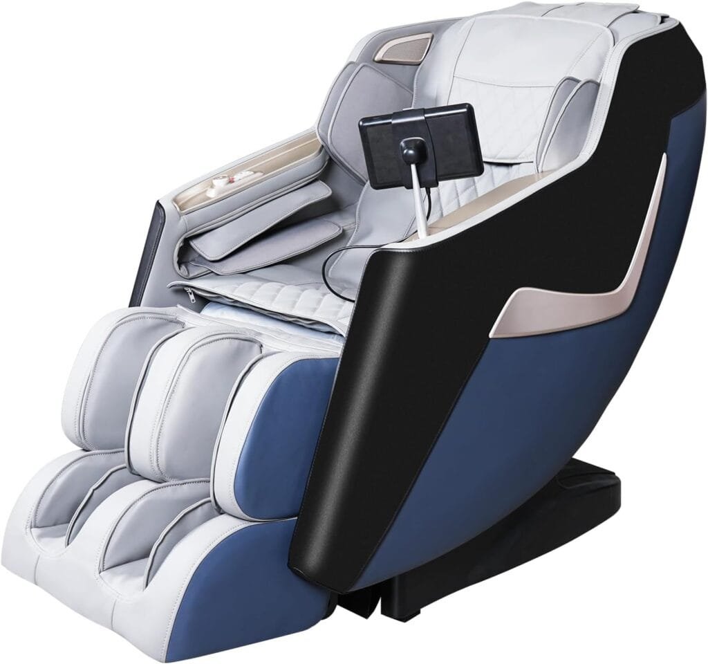 Kollecktiv 4D Massage Chair, SL Track Zero Gravity Full Body Thai Stretching with Intelligent, Electric Extendable Footrest, Foot Rollers and Heating, Body Scan, Bluetooth