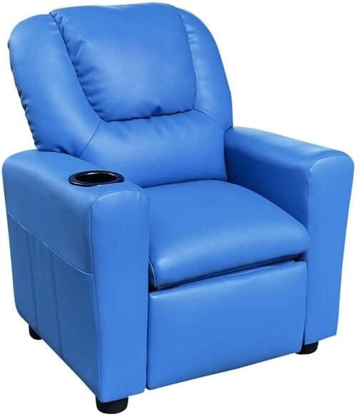 Lilola Home Marisa PU Leather Kids Recliner Chair